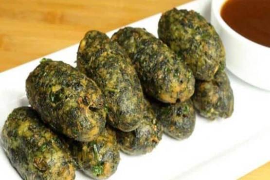 Veg Palak Gandhari  Kabab 